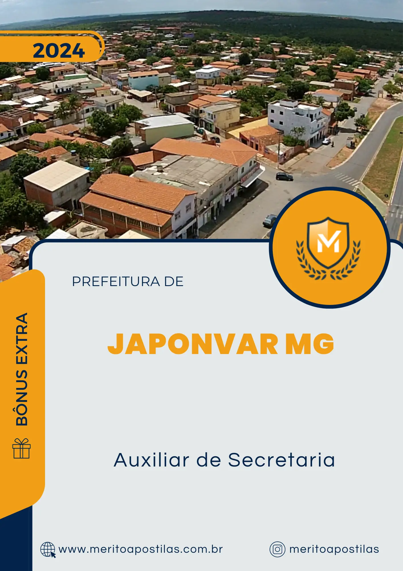 Apostila Auxiliar de Secretaria Prefeitura de Japonvar MG 2024