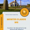 Apostila Auxiliar de Secretaria de Educação Básica Prefeitura de Montes Claros MG 2024