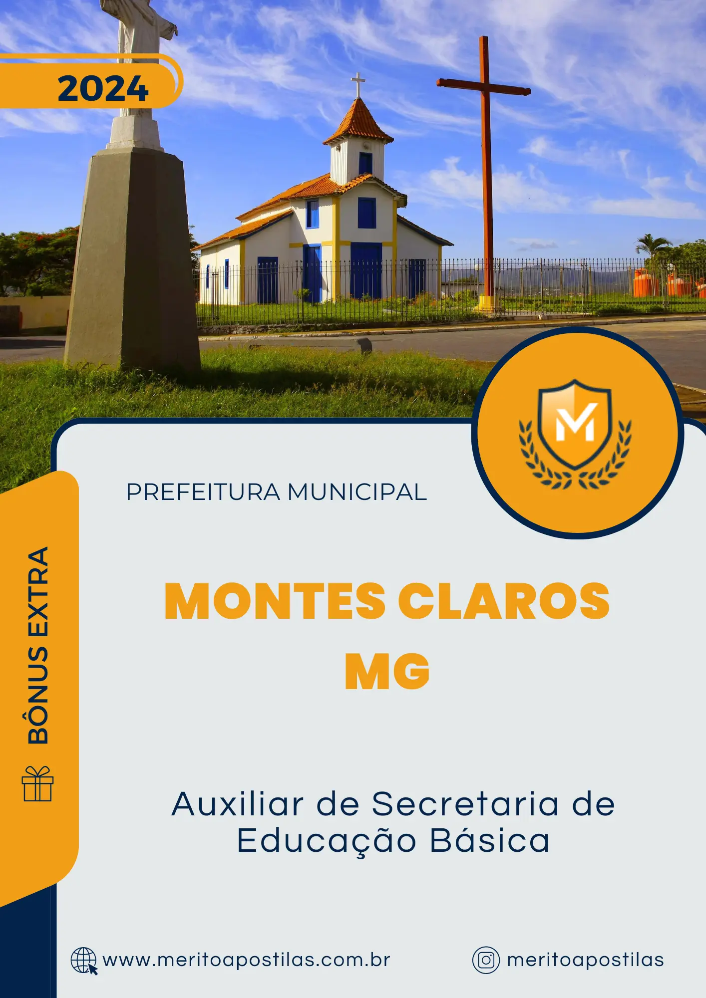 Apostila Auxiliar de Secretaria de Educação Básica Prefeitura de Montes Claros MG 2024