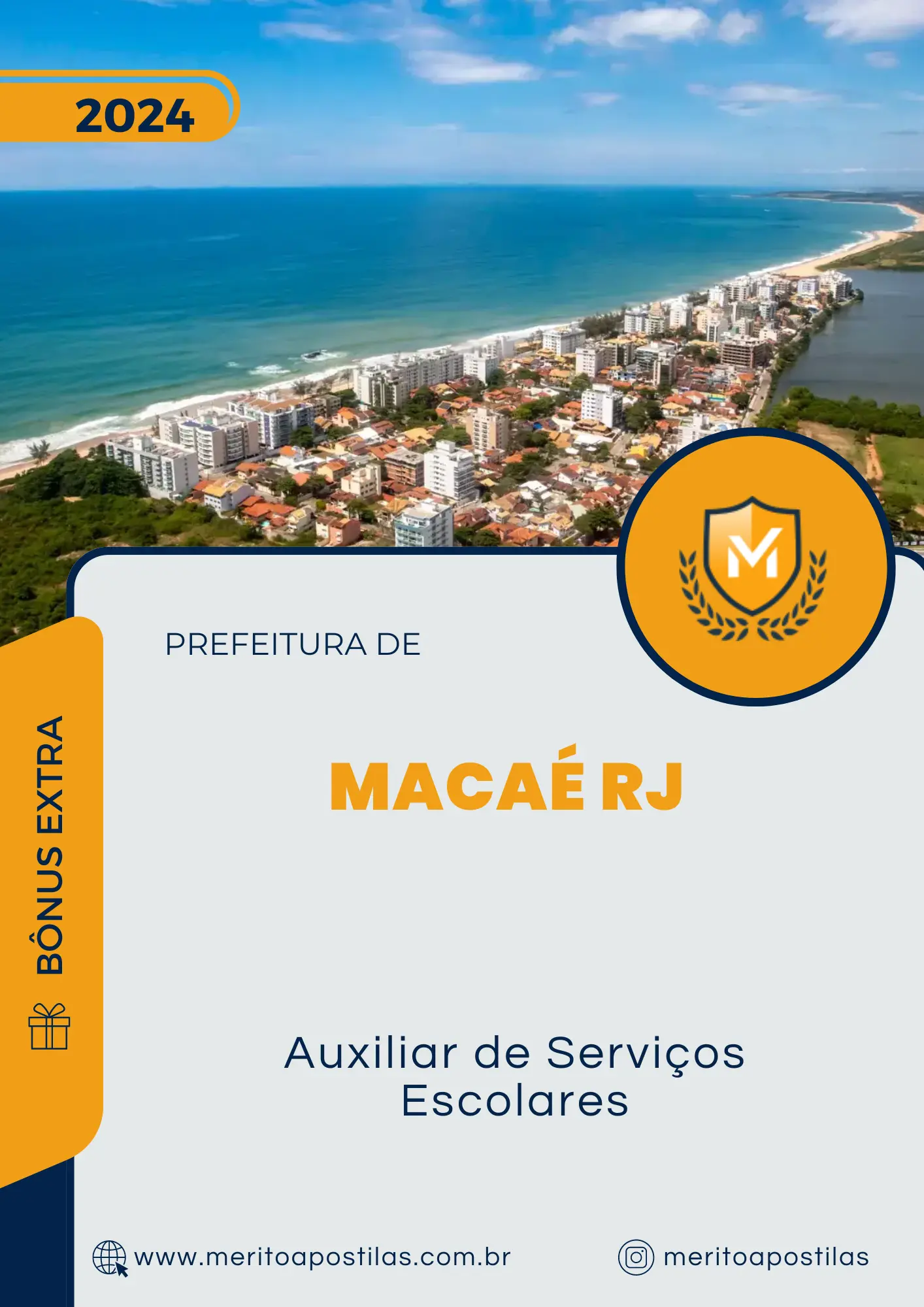 Apostila Auxiliar de Serviços Escolares Prefeitura de Macaé RJ 2024