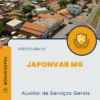 Apostila Auxiliar de Serviços Gerais Prefeitura de Japonvar MG 2024