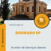 Apostila Auxiliar de Serviços Gerais Prefeitura de Dourado SP 2024