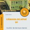 Apostila Auxiliar de Serviços Gerais Concurso da Câmara de Apiaí SP 2024