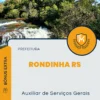 Apostila Auxiliar de Serviços Gerais Prefeitura de Rondinha RS 2024