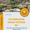 Apostila Auxiliar de Serviços Gerais Masculino Concurso de Governador Jorge Teixeira RO 2024