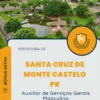 Apostila Auxiliar de Serviços Gerais Masculino Prefeitura de Santa Cruz de Monte Castelo PR 2024