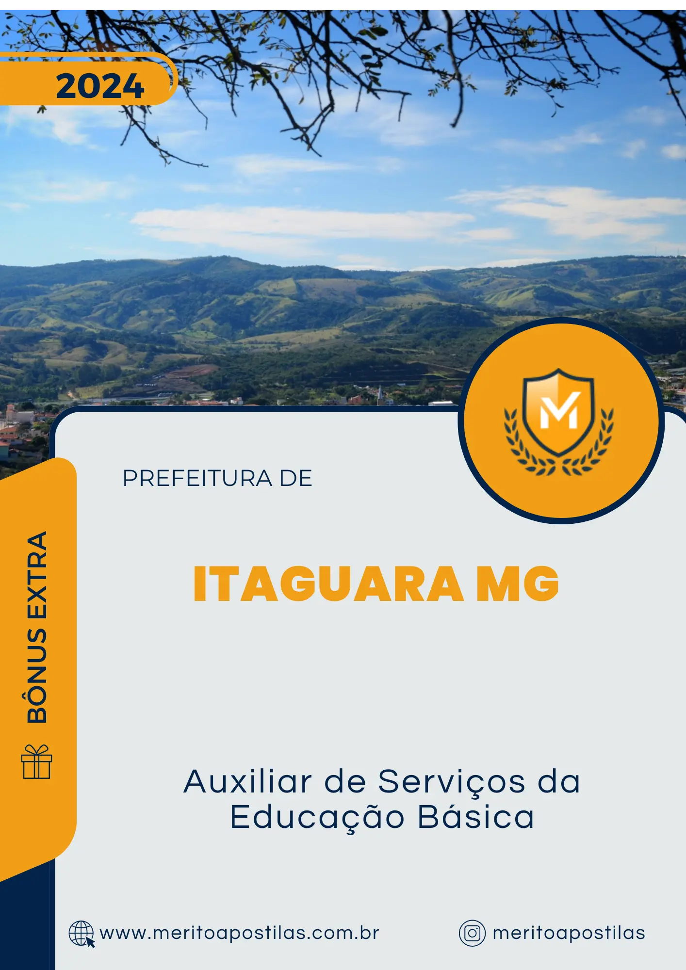 Apostila Auxiliar de Serviços da Educação Básica Prefeitura de Itaguara MG 2024