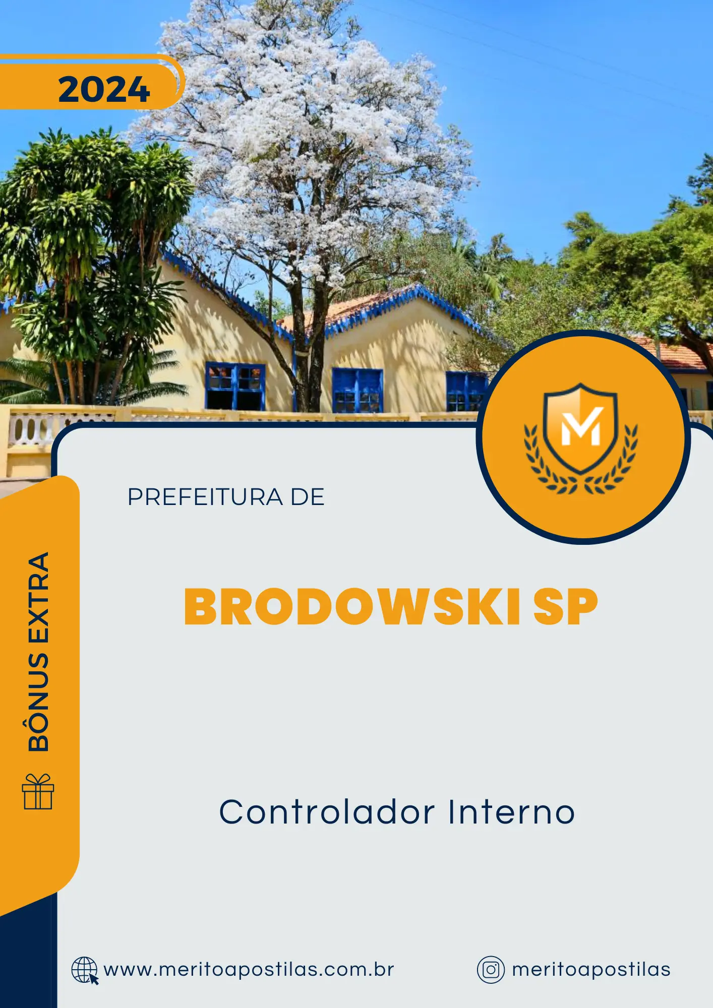 Apostila Controlador Interno Prefeitura de Brodowski SP 2024