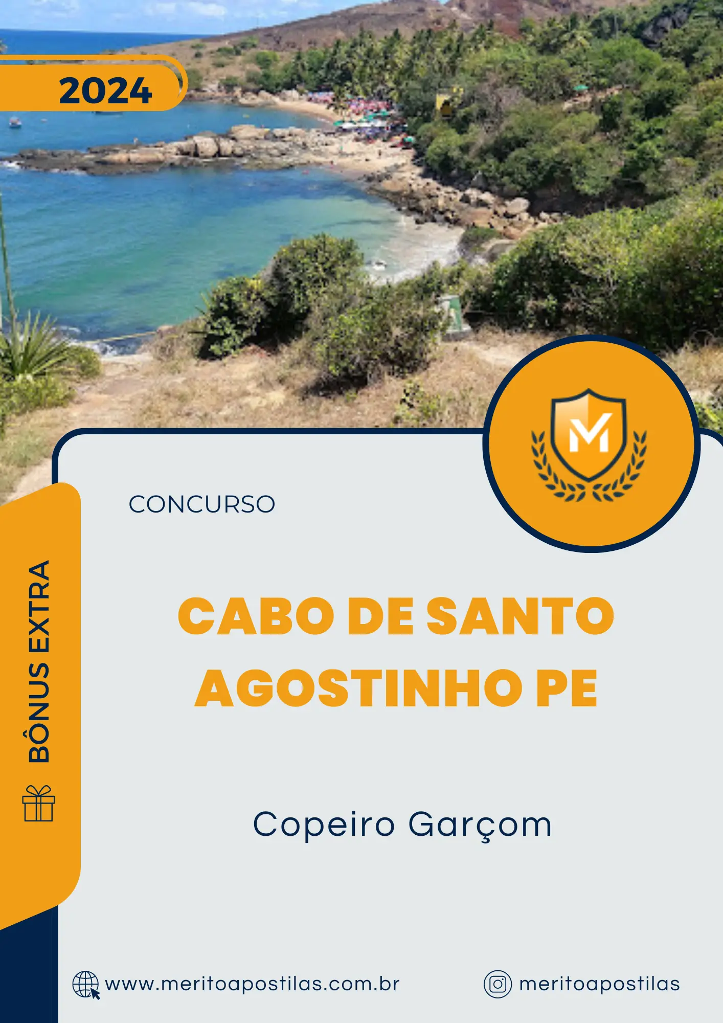 Apostila Copeiro Garçom Concurso Cabo de Santo Agostinho PE 2024