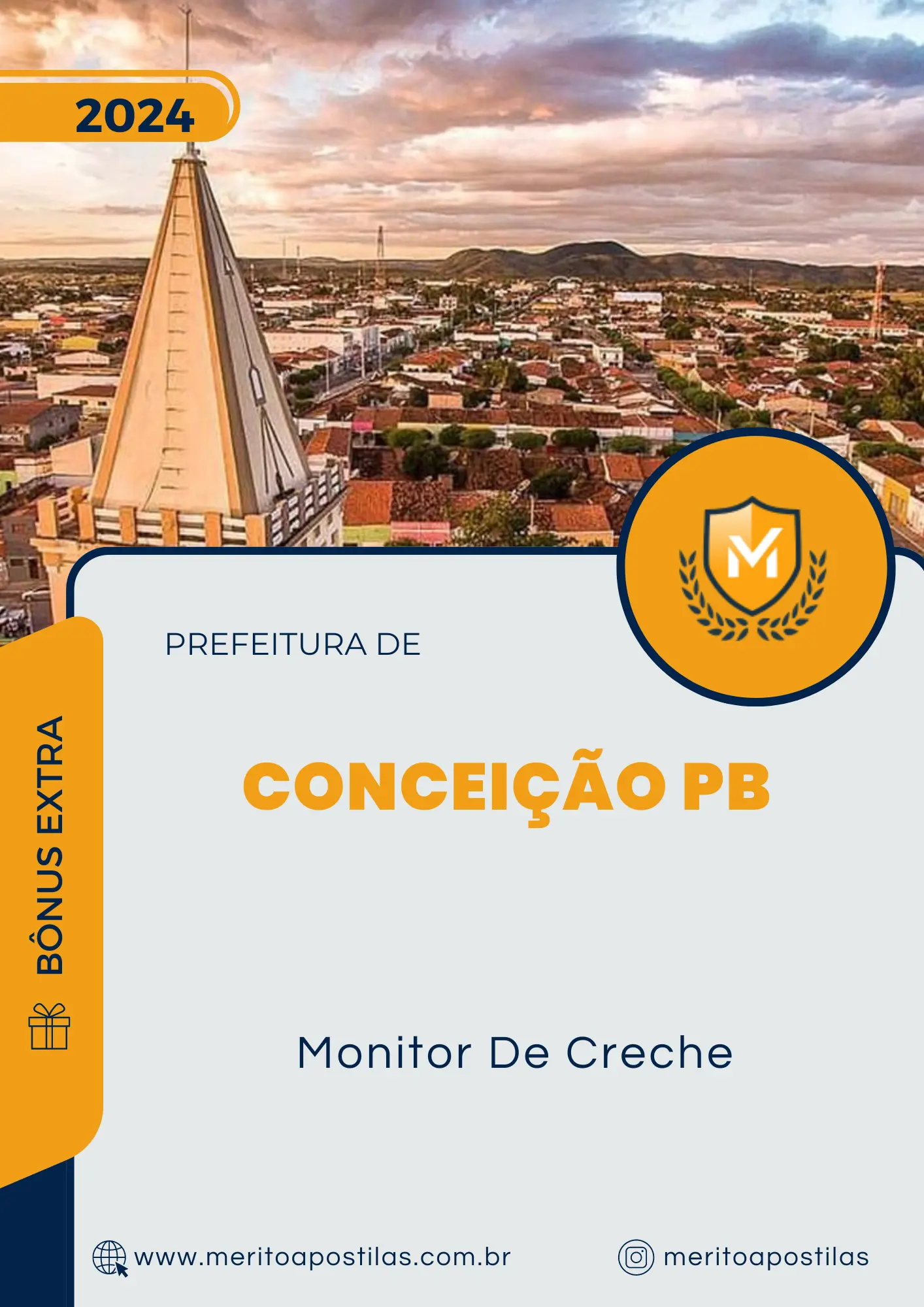 Apostila Monitor De Creche Prefeitura de Conceição PB 2024
