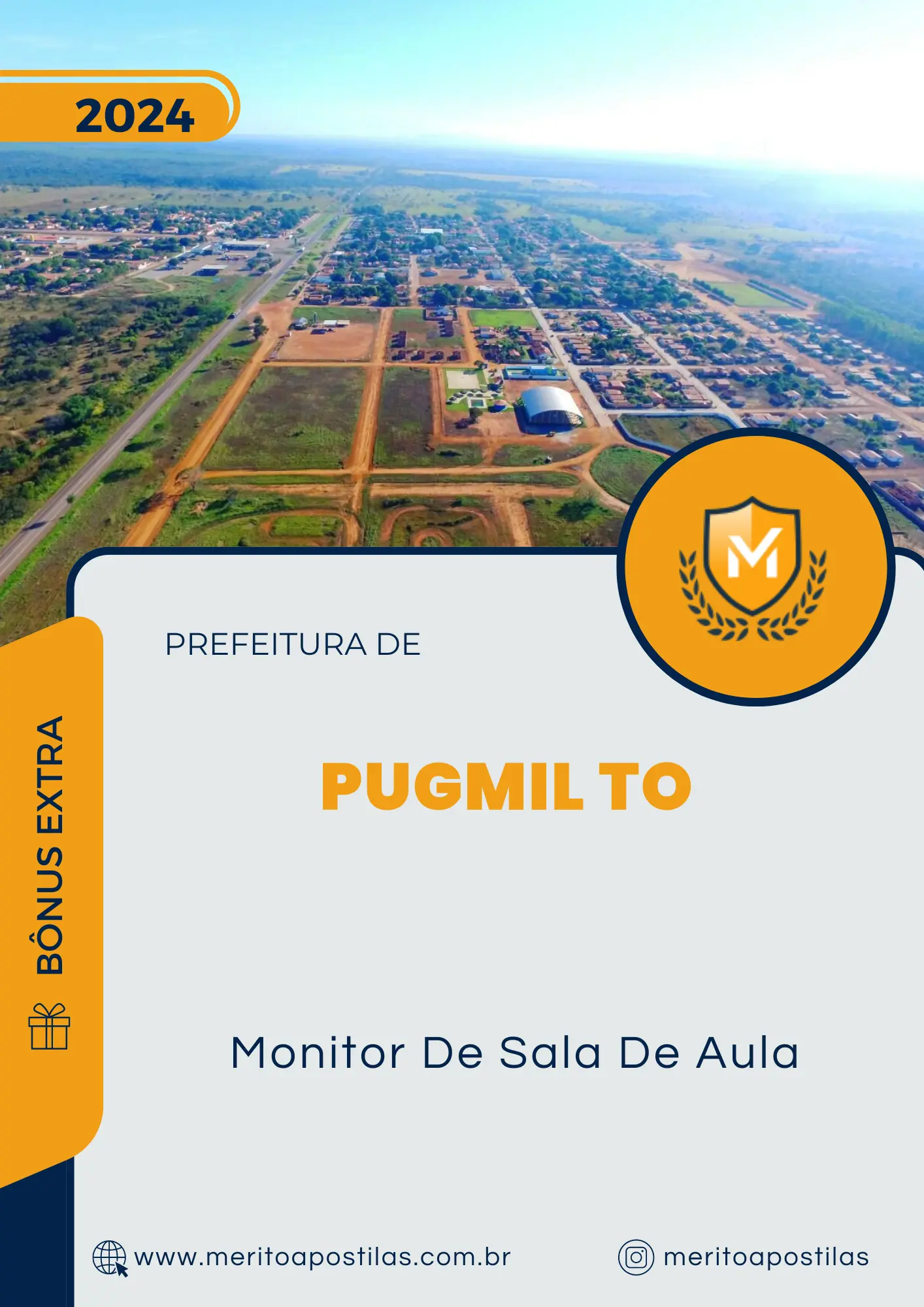 Apostila Monitor De Sala De Aula Prefeitura de Pugmil TO 2024