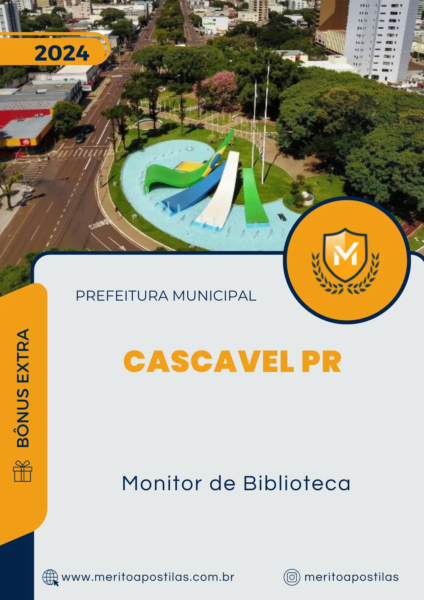 Apostila Monitor de Biblioteca Prefeitura de Cascavel PR 2024