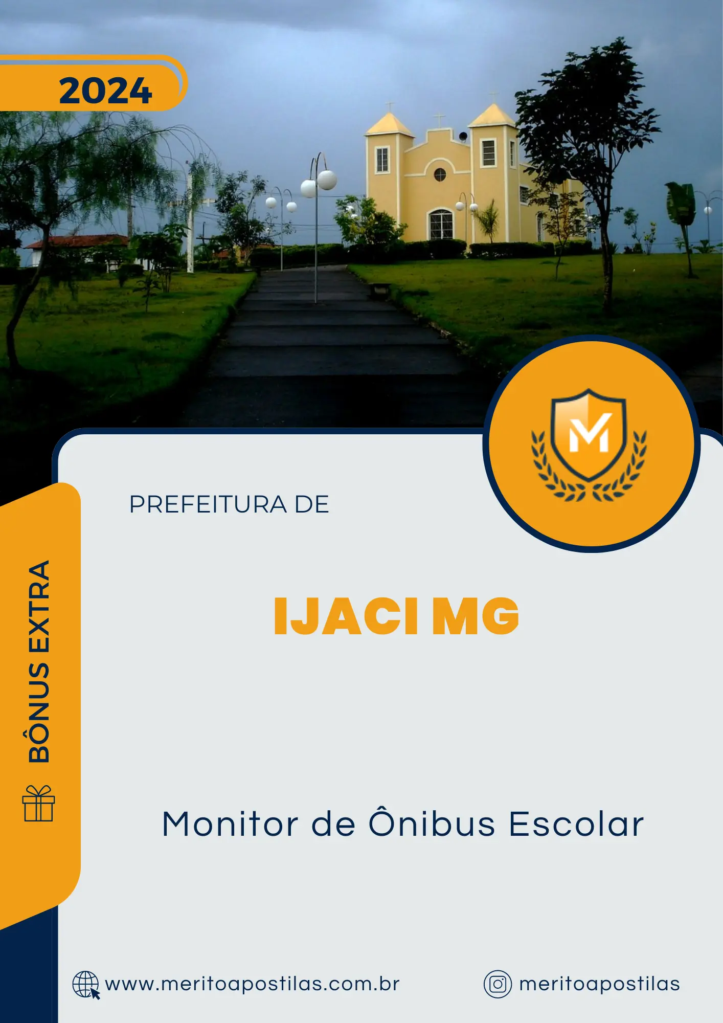 Apostila Monitor de Ônibus Escolar Prefeitura de Ijaci MG 2024