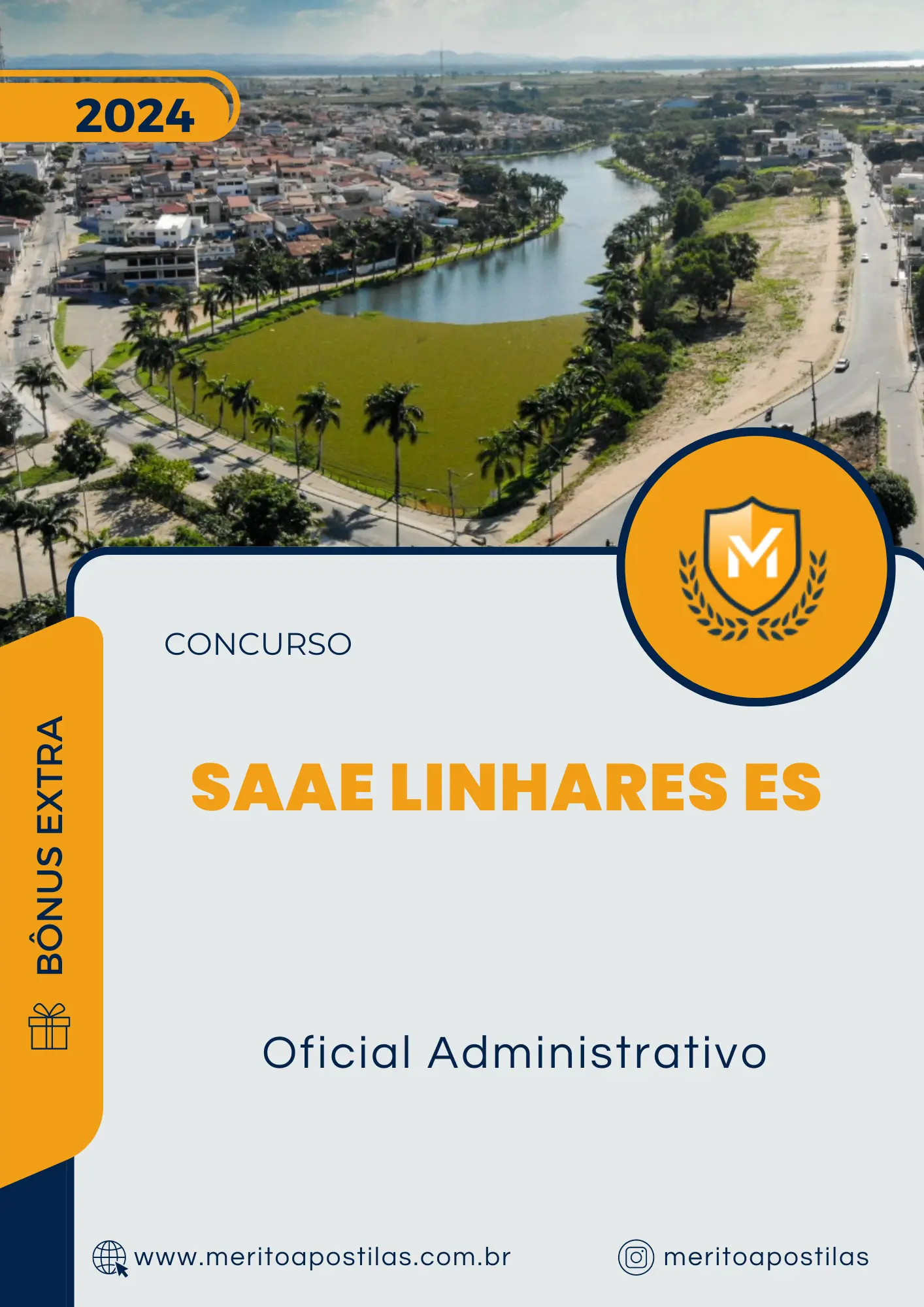 Apostila Oficial Administrativo Concurso de SAAE Linhares ES 2024