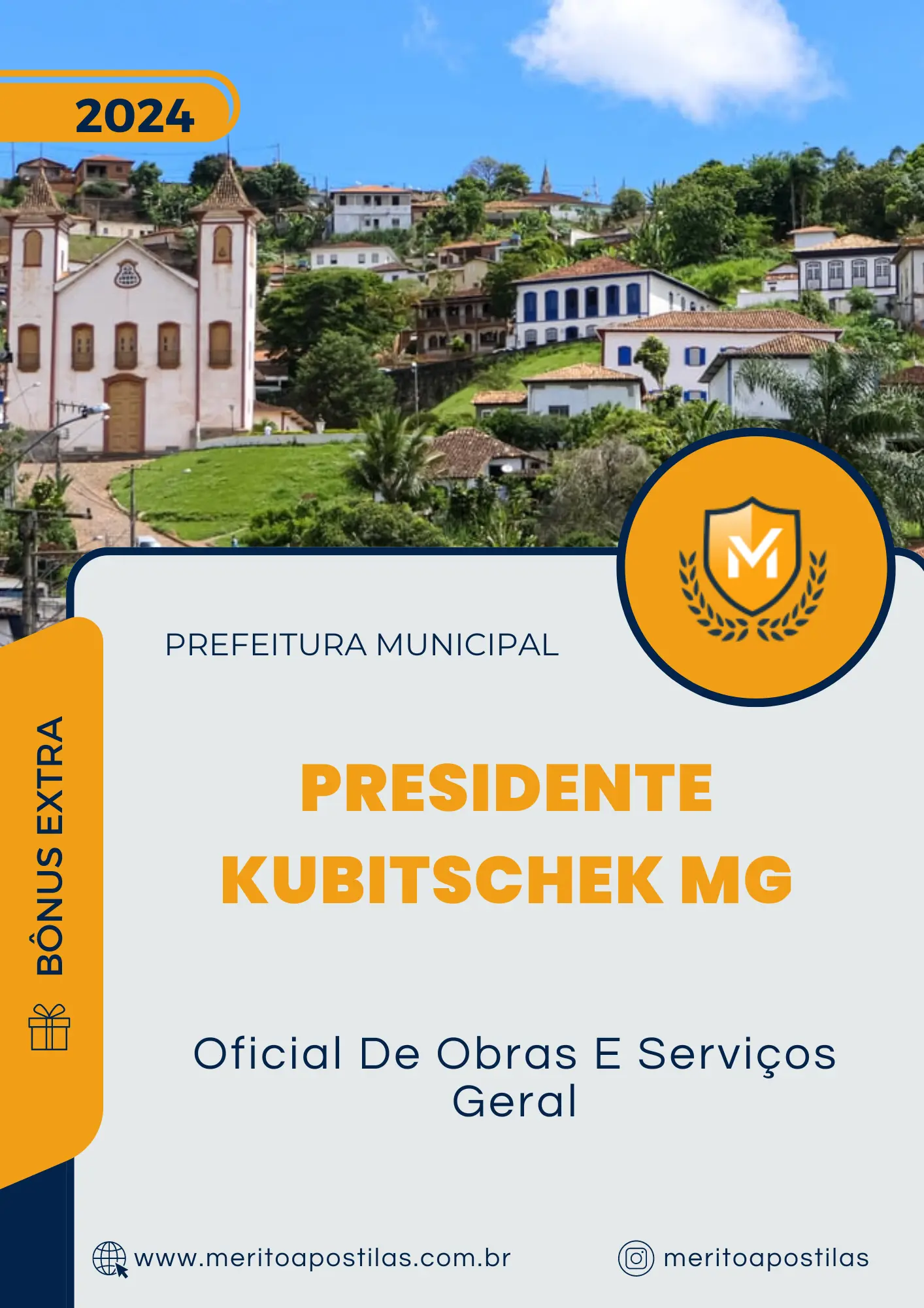 Apostila Oficial De Obras E Serviços Geral Prefeitura de Presidente Kubitschek MG 2024