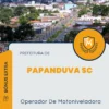 Apostila Operador De Motoniveladora Prefeitura de Papanduva SC 2024