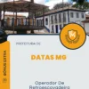 Apostila Operador De Retroescavadeira Prefeitura de Datas MG 2024