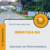 Apostila Operador de Motoniveladora Prefeitura de Ibirataia BA 2024