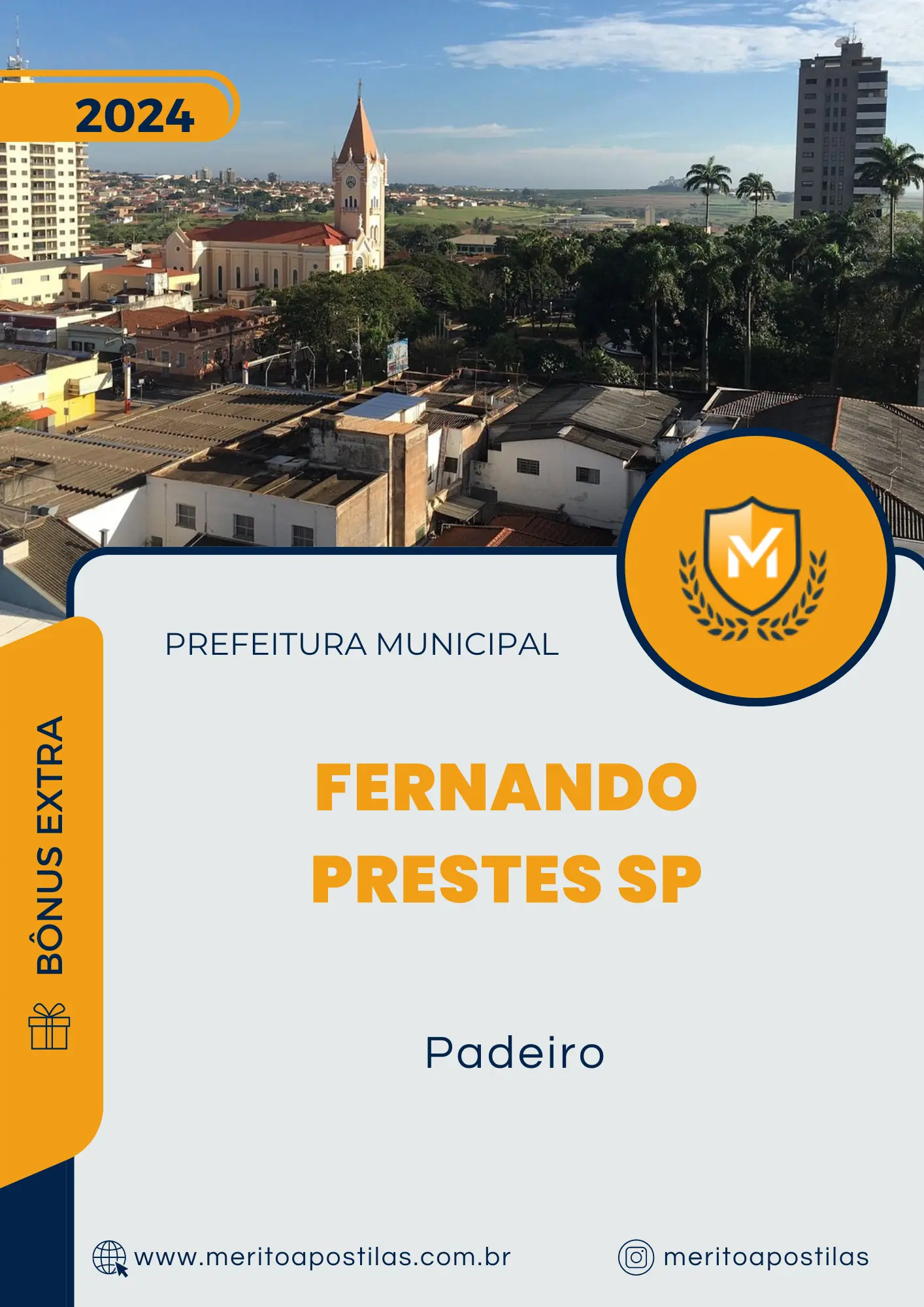 Apostila Padeiro Prefeitura de Fernando Prestes SP 2024