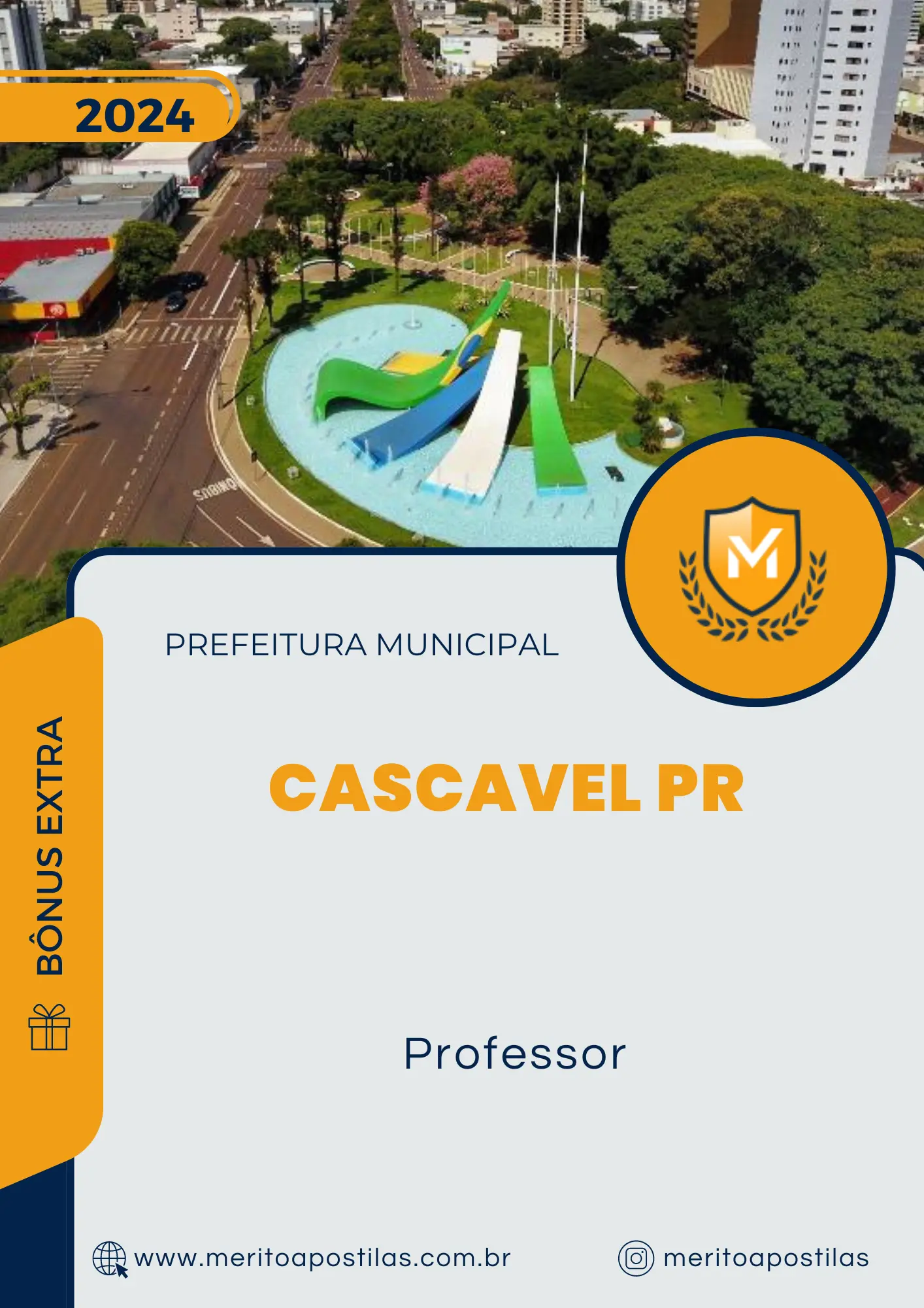 Apostila Professor Prefeitura de Cascavel PR 2024