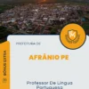 Apostila Professor De Língua Portuguesa Prefeitura de Afrânio PE 2024