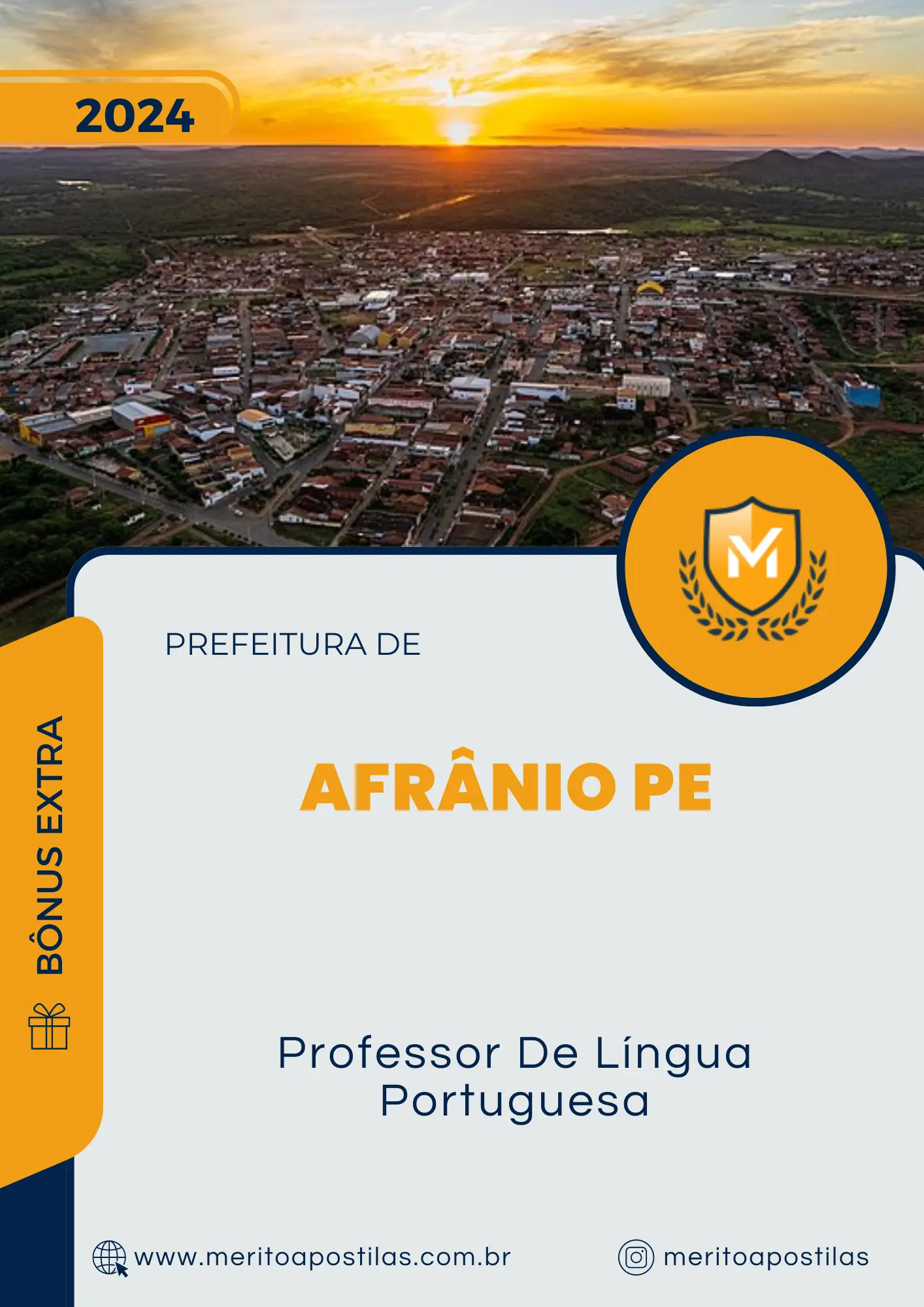 Apostila Professor De Língua Portuguesa Prefeitura de Afrânio PE 2024