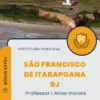 Apostila Professor I Anos Iniciais Prefeitura de São Francisco de Itabapoana RJ