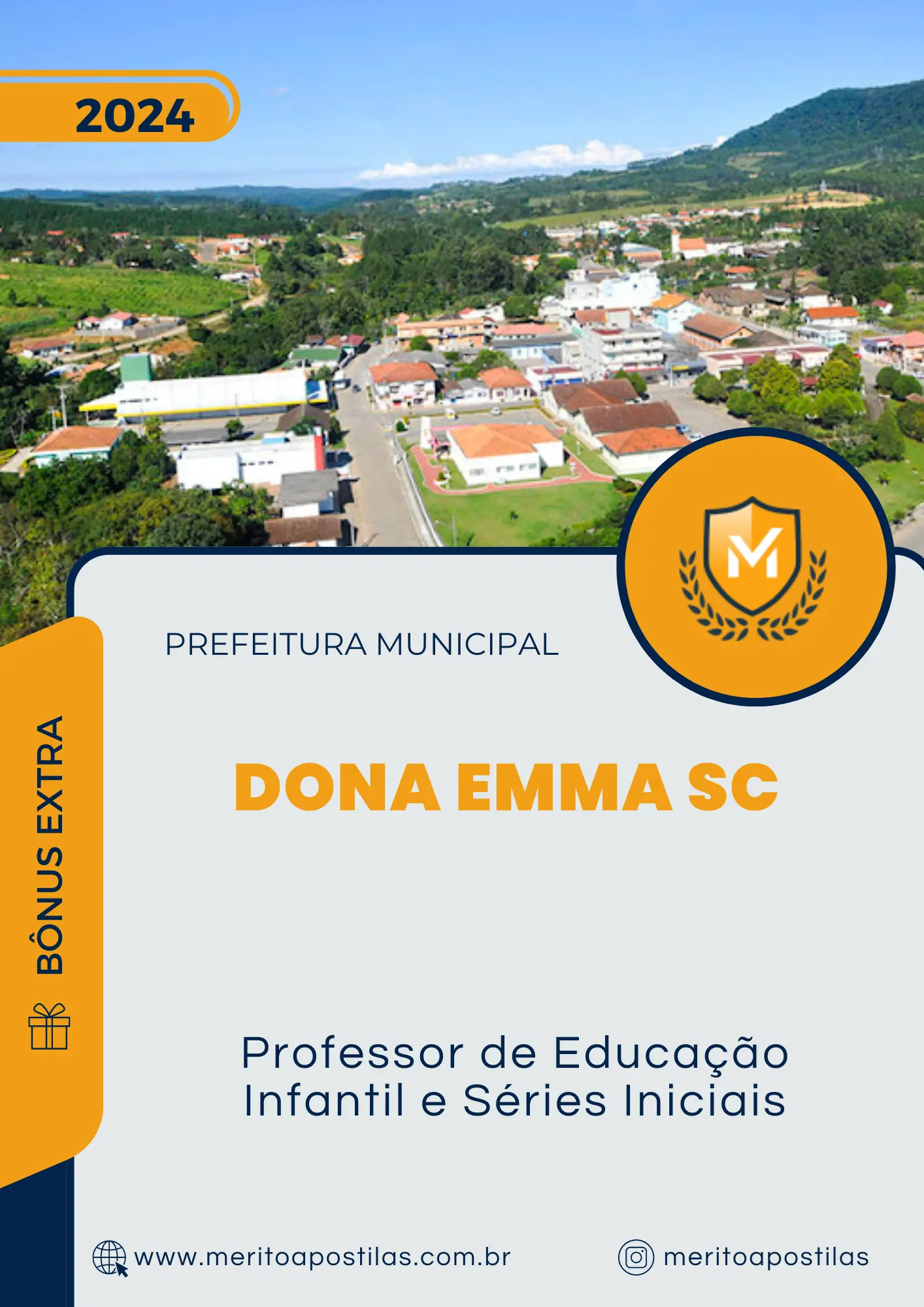 Apostila Professor de Educação Infantil e Séries Iniciais Prefeitura de Dona Emma SC 2024