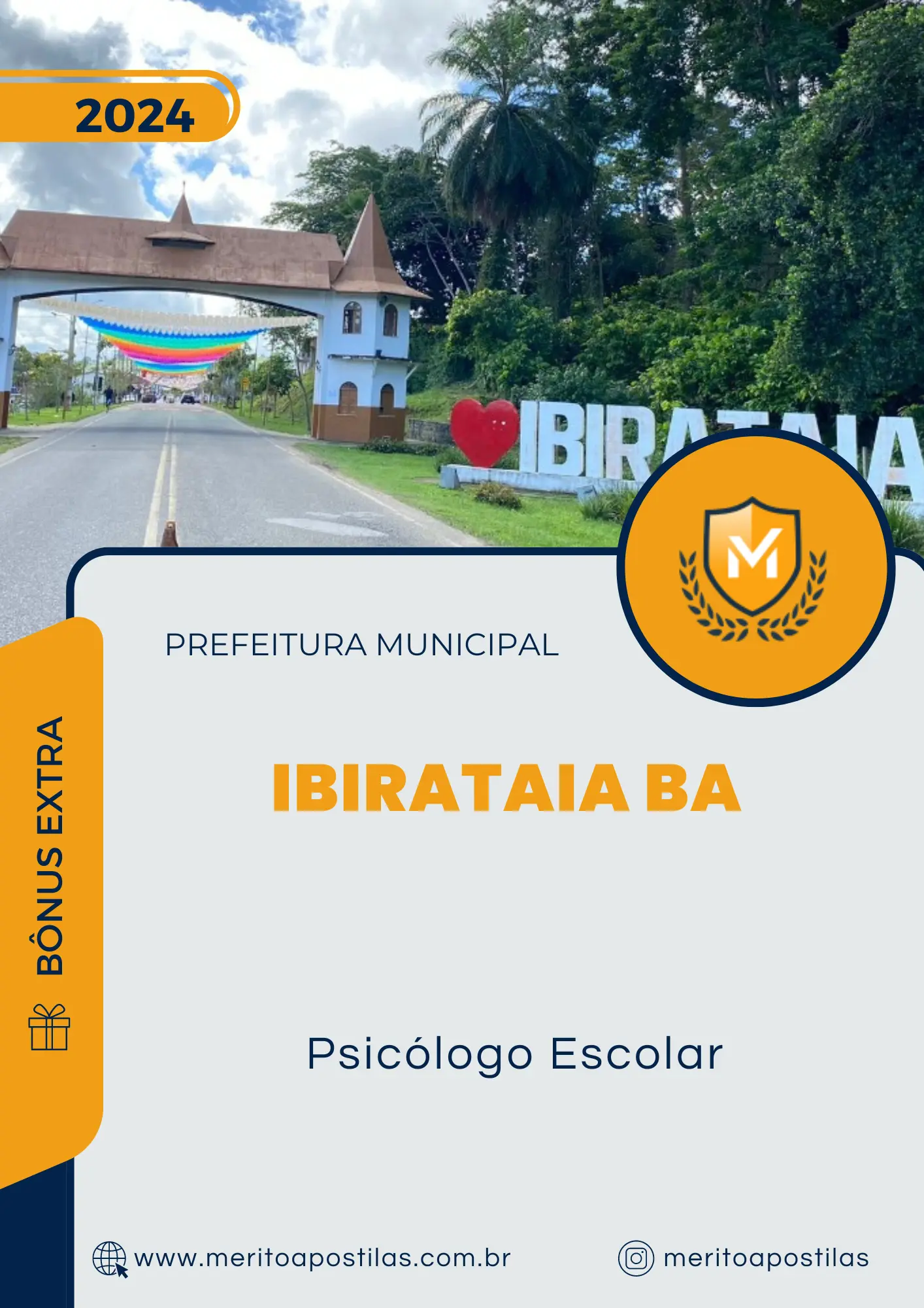 Apostila Psicólogo Escolar Prefeitura de Ibirataia BA 2024