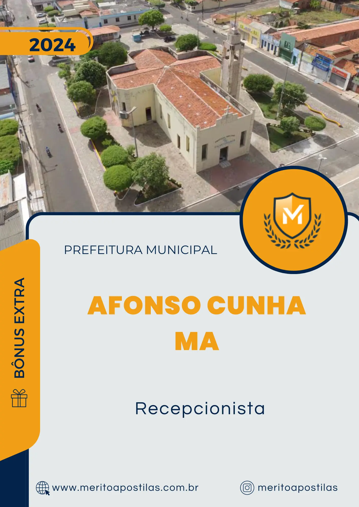 Apostila Recepcionista Prefeitura de Afonso Cunha MA 2024