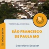 Apostila Secretário Escolar Prefeitura de São Francisco de Paula MG 2024