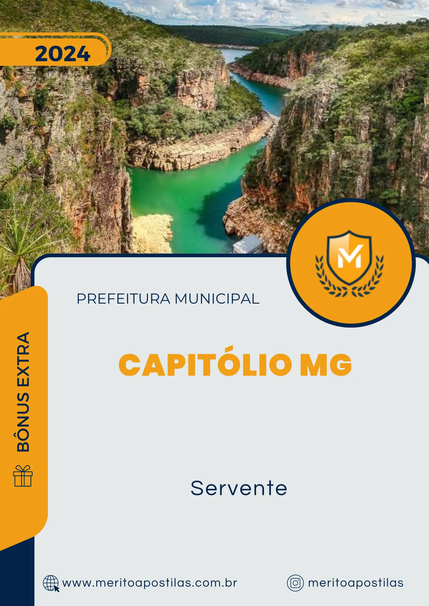 Apostila Servente Prefeitura de Capitólio MG 2024