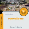 Apostila Servente Escolar Prefeitura de Perdigão MG 2024