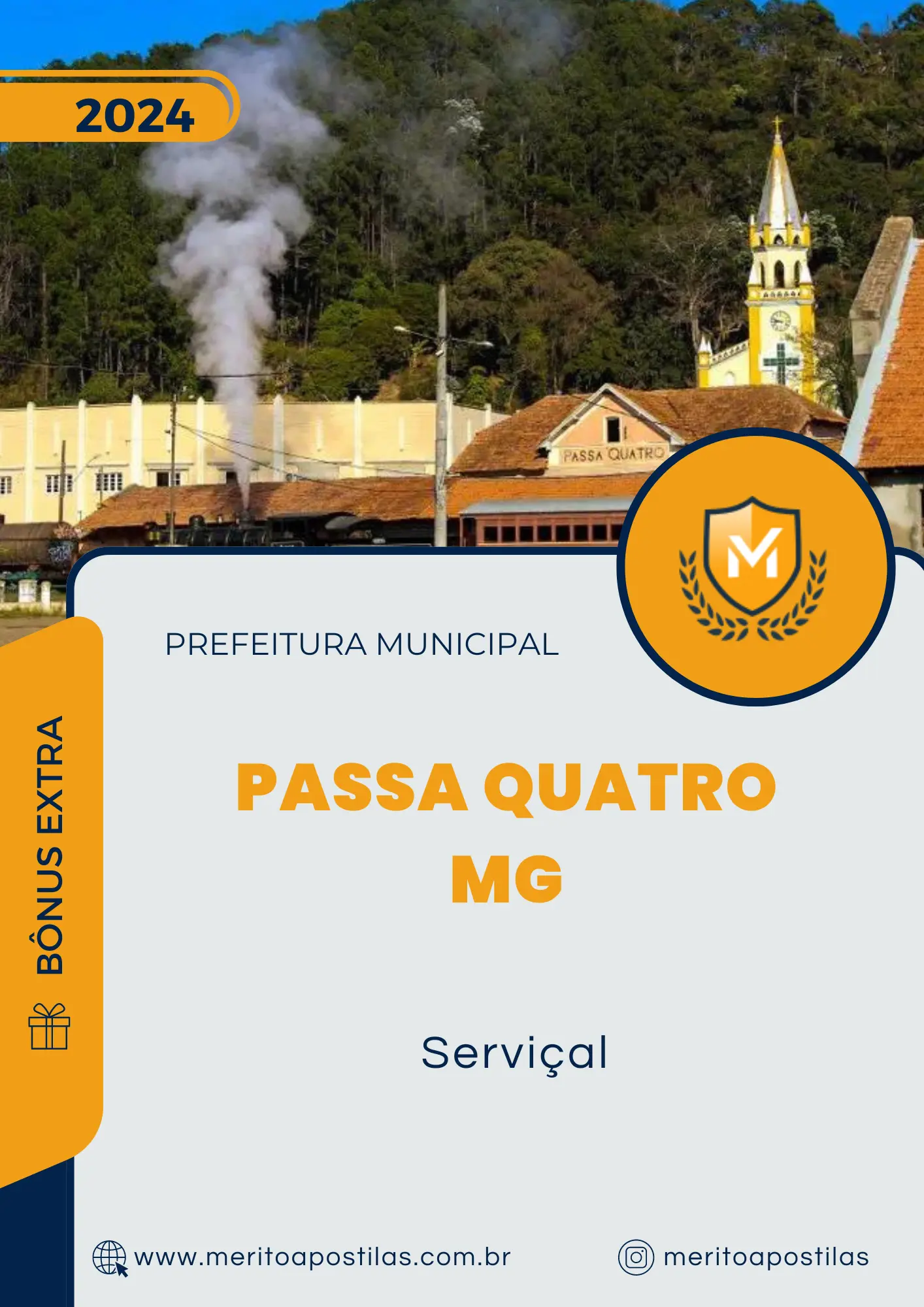 Apostila Serviçal Prefeitura de Passa Quatro MG 2024