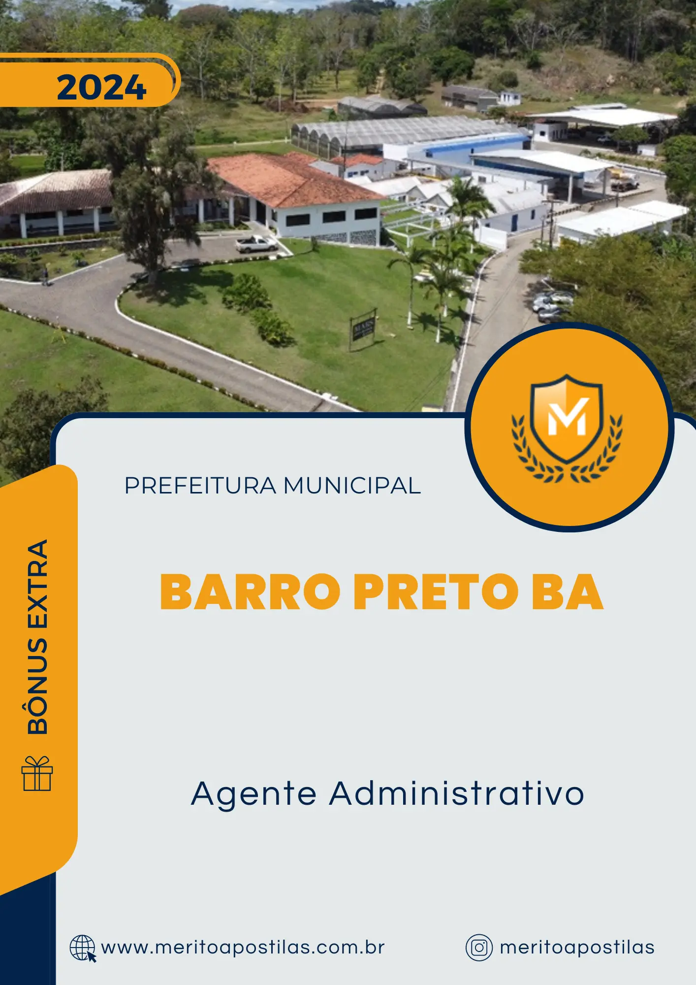 Apostila Agente Administrativo Prefeitura de Barro Preto BA 2024