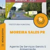 Apostila Agente De Serviços Gerais E Alimentação Prefeitura de Moreira Sales PR 2024