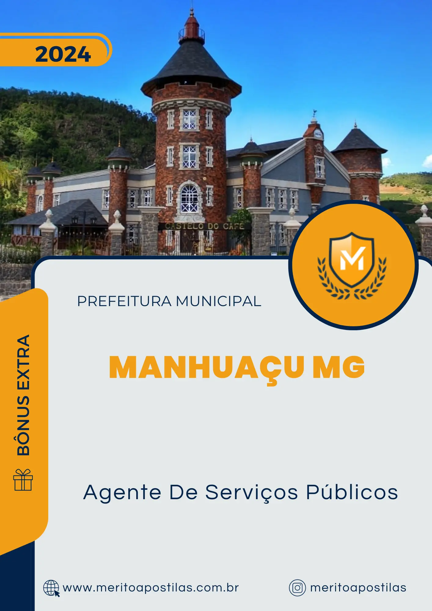 Apostila Agente De Serviços Públicos Prefeitura de Manhuaçu MG 2024