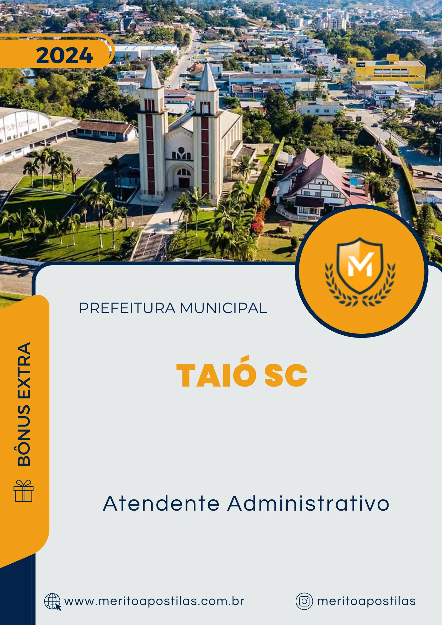 Apostila Atendente Administrativo Prefeitura de Taió SC 2024