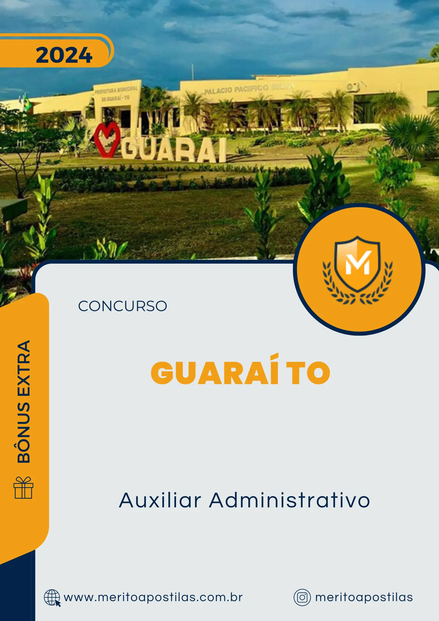 Apostila Auxiliar Administrativo Concurso Câmara de Guaraí TO 2024