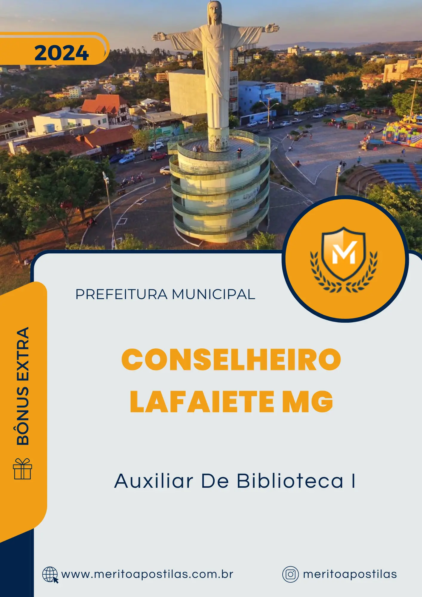 Apostila Auxiliar De Biblioteca I Prefeitura de Conselheiro Lafaiete MG 2024