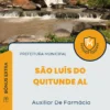 Apostila Auxiliar De Farmácia Prefeitura de São Luís do Quitunde AL 2024