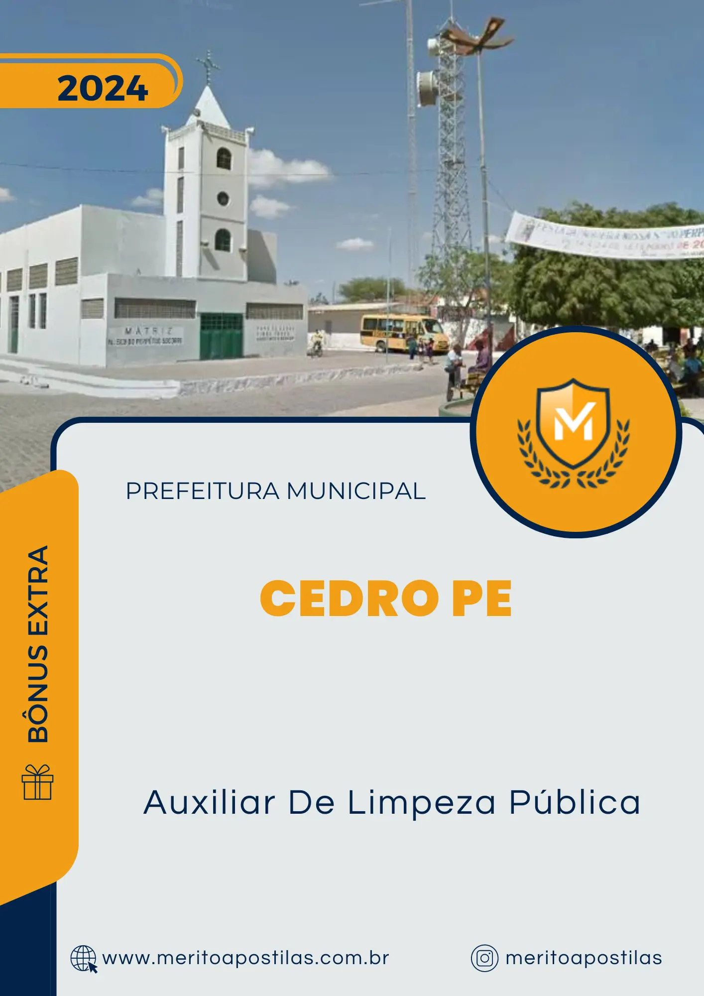 Apostila Auxiliar De Limpeza Pública Prefeitura de Cedro PE 2024