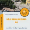 Apostila Auxiliar De Serviços Gerais Prefeitura de São Bernardino SC 2024