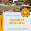 Apostila Auxiliar De Serviços Gerais Prefeitura de São Luís do Quitunde AL 2024