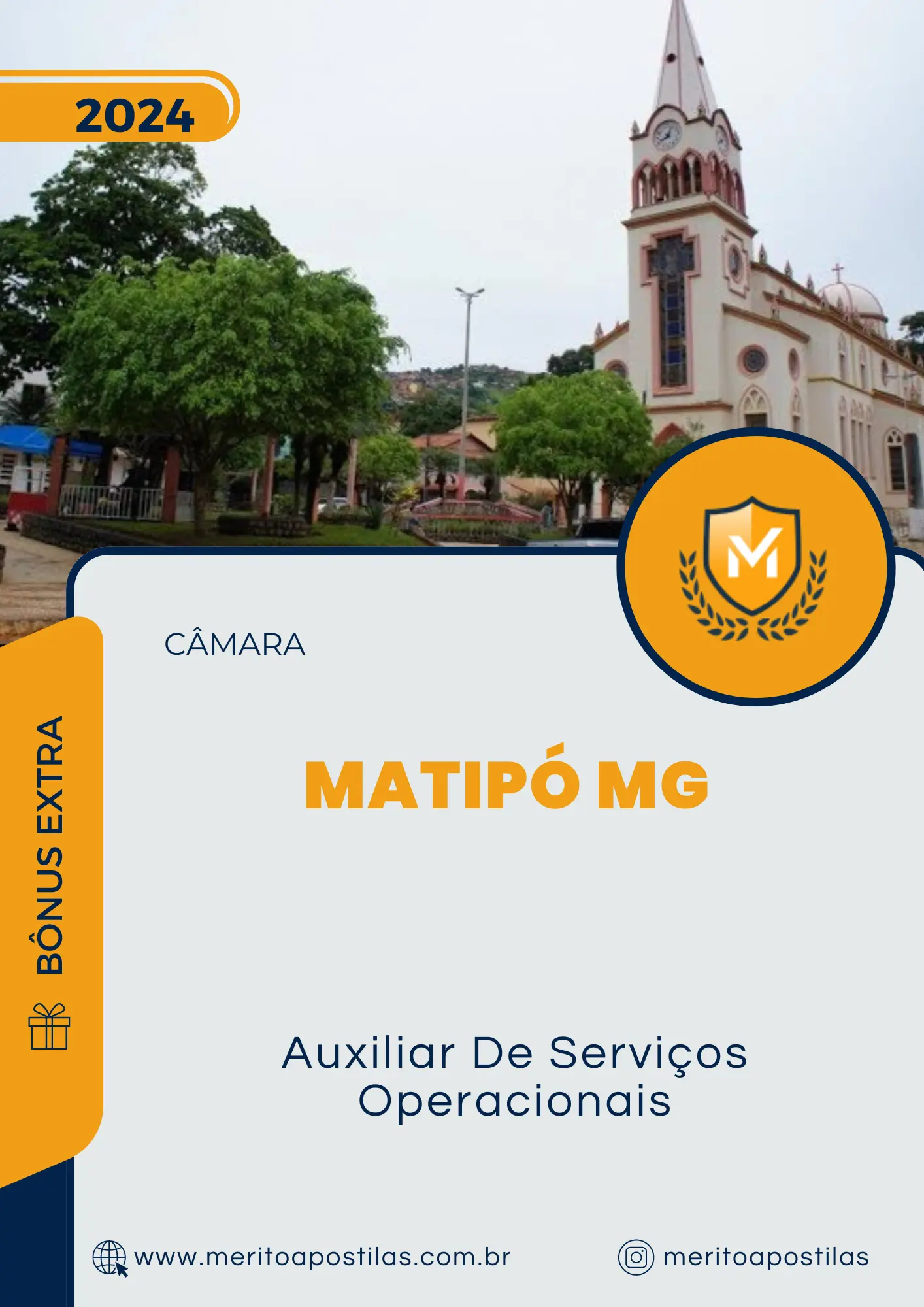 Apostila Auxiliar De Serviços Operacionais Câmara de Matipó MG 2024