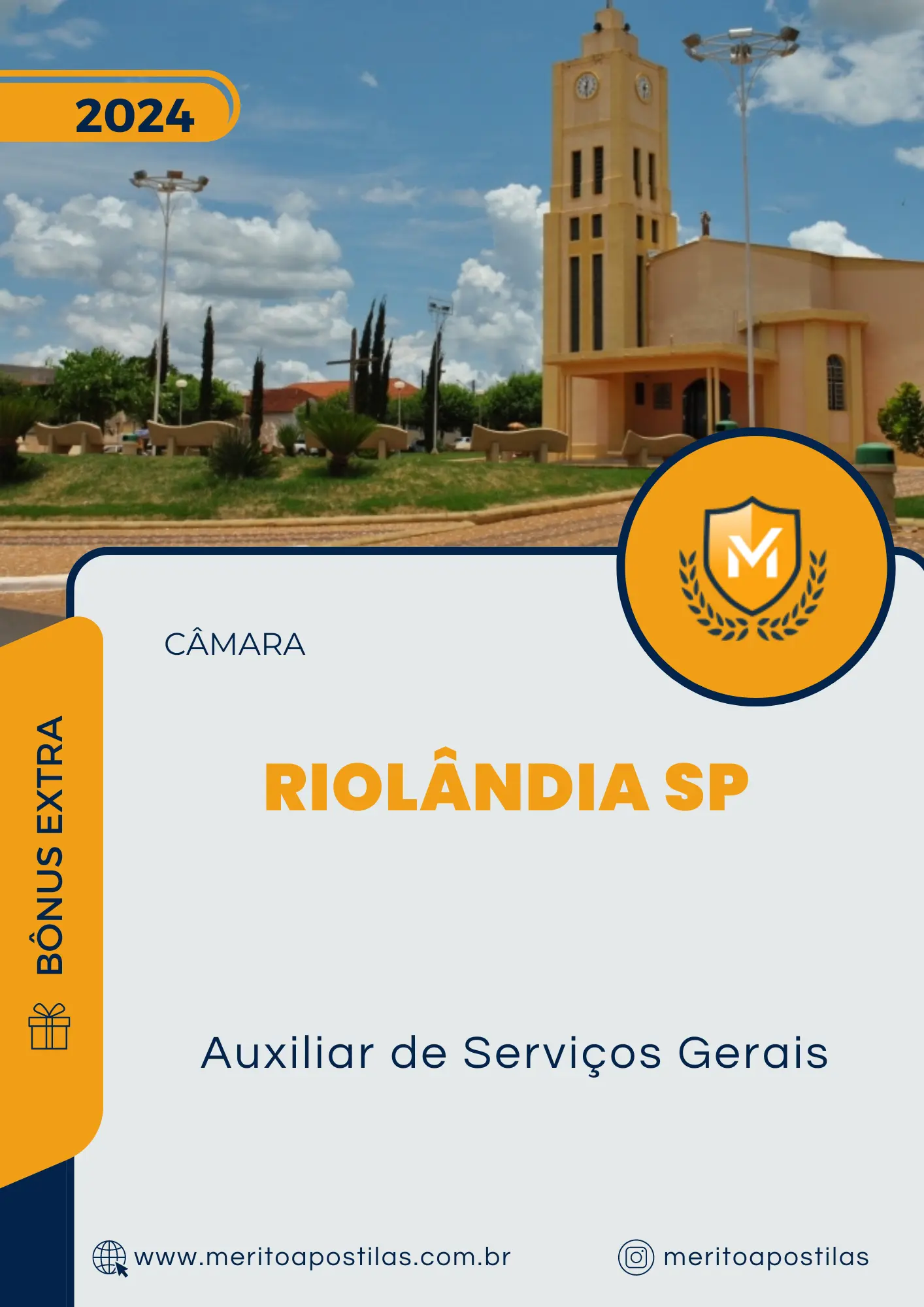 Apostila Auxiliar de Serviços Gerais Câmara de Riolândia SP 2024