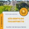 Apostila Auxiliar de Serviços Gerais Prefeitura de São Bento do Tocantins TO 2024