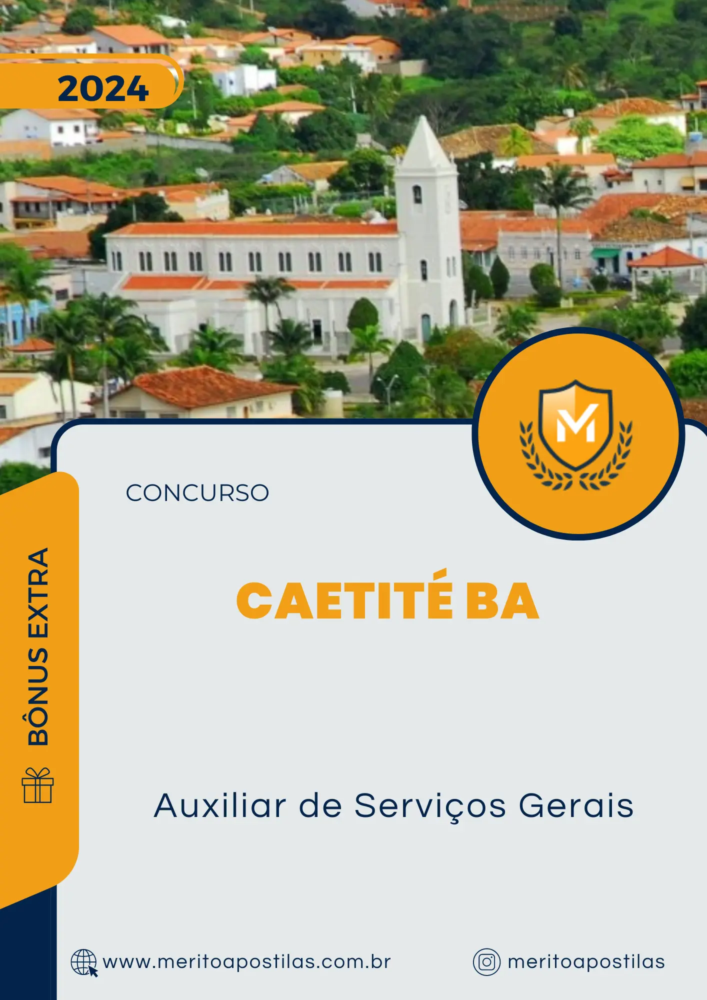 Apostila Auxiliar de Serviços Gerais Concurso Caetité BA 2024