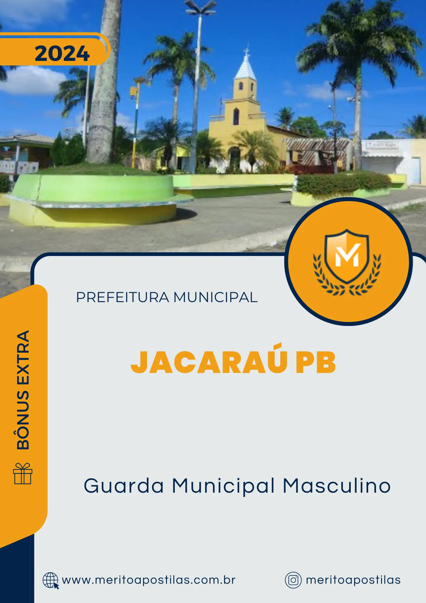 Apostila Guarda Municipal Masculino Prefeitura de Jacaraú PB 2024