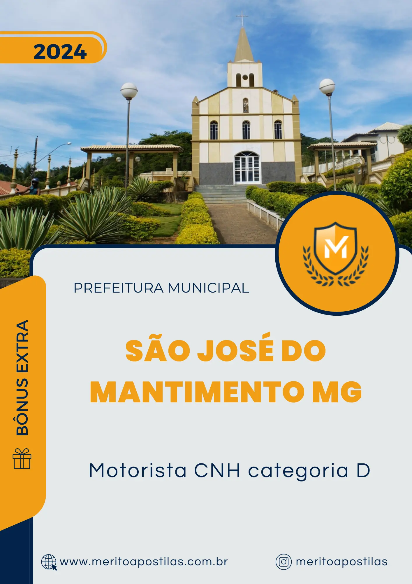 Apostila Motorista CNH categoria D Prefeitura de São José do Mantimento MG 2024